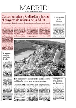 CASCOS AUTORIZA A GALLARN A INICIAR EL PROYECTO DE REFORMA DE LA M-30 (artculo en formato PDF)