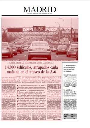14.000 VEHICULOS, ATRAPADOS CADA MAANA EN EL ATASCO DE LA A-6 (artculo en formato PDF)